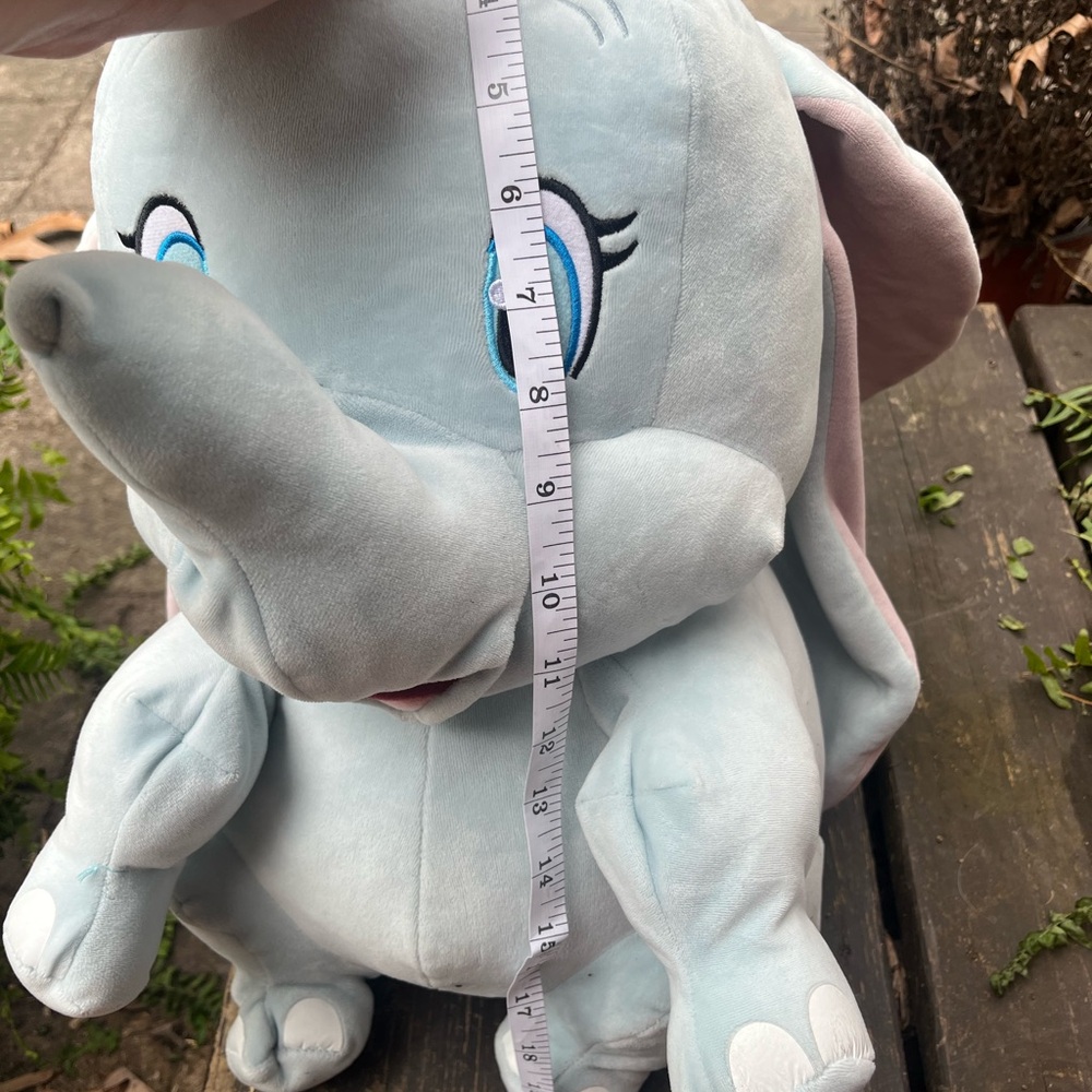Disney Dumbo Plush Large Blue Elephant TY Beanie Baby Stuffed Animal - Picture 4 of 7